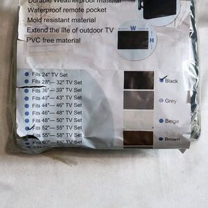 Outdoor TV Cover 52"-55" inch - Universal Weatherproof Protector for Flat Screen